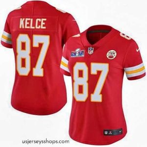 Stellar Kansas City Chiefs 87 Travis Kelce Red Vapor Untouchable Limited Stitched Football 2024 Super Bowl LVIII Jersey