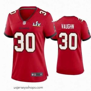 Stellar Ke'Shawn Vaughn Buccaneers Red Super Bowl Lv Game Jersey