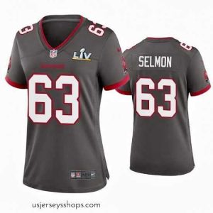 Alluring Lee Roy Selmon Buccaneers Pewter Super Bowl Lv Game Jersey