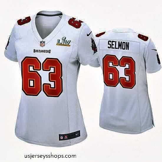 Sensational Lee Roy Selmon Buccaneers White Super Bowl Lv Game Fashion Jersey