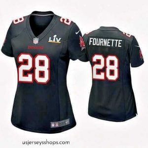 Alluring Leonard Fournette Buccaneers Black Super Bowl Lv Game Fashion Jersey