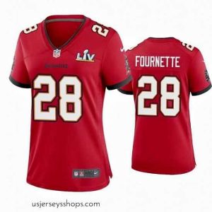 Alluring Leonard Fournette Buccaneers Red Super Bowl Lv Game Jersey