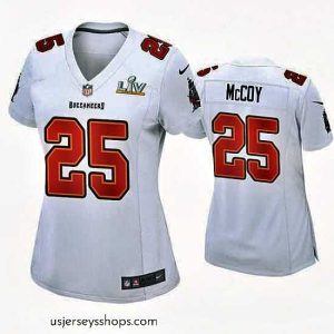 Magnificent Lesean Mccoy Buccaneers White Super Bowl Lv Game Fashion Jersey