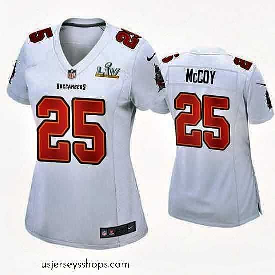 Magnificent Lesean Mccoy Buccaneers White Super Bowl Lv Game Fashion Jersey