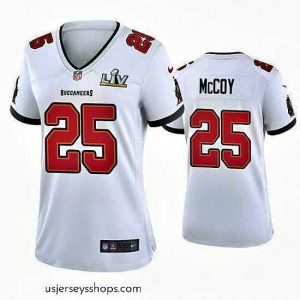 Glamorous Lesean Mccoy Buccaneers White Super Bowl Lv Game Jersey