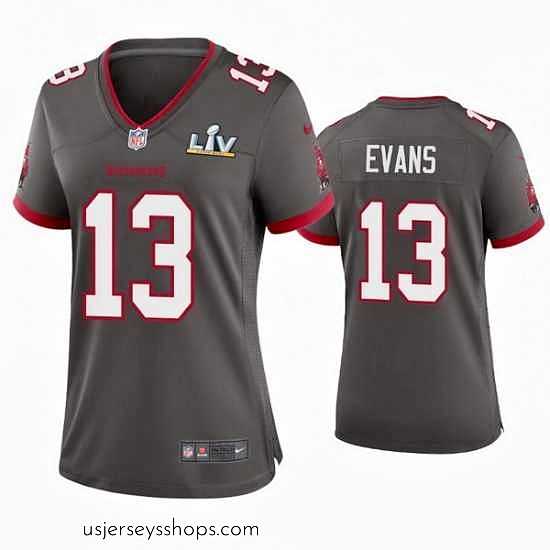 Breathtaking Mike Evans Buccaneers Pewter Super Bowl Lv Game Jersey