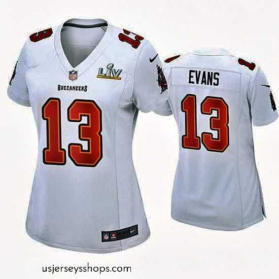 Captivating Mike Evans Buccaneers White Super Bowl Lv Game Fashion Jersey