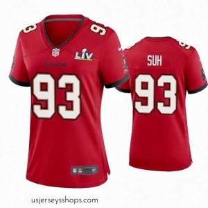 Alluring Ndamukong Suh Buccaneers Red Super Bowl Lv Game Jersey