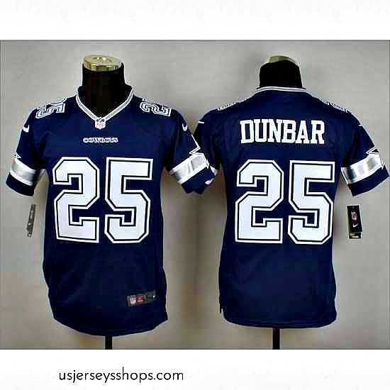 Stellar Nike Cowboys #25 Lance Dunbar Navy Blue Team Color NFL Elite Jersey