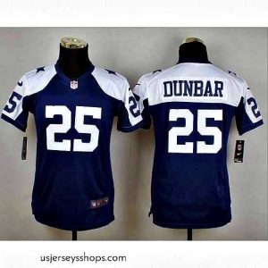 Captivating Nike Cowboys #25 Lance Dunbar Navy Blue Thanksgiving Throwback NFL Elite Jersey