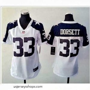 Enchanting Nike Cowboys #33 Tony Dorsett White Thanksgiving Throwback Stitched NFL Elite Jersey