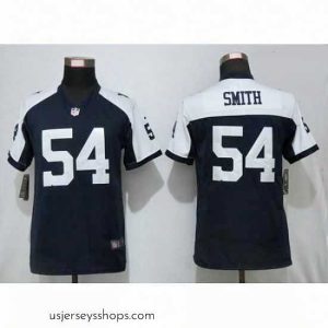 Stellar Nike Cowboys 54 Jaylon Smith Navy Throwback Vapor Untouchable Limited Jersey