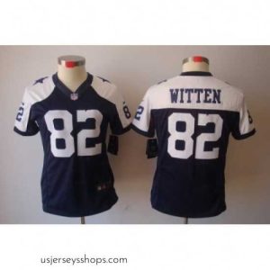Magnificent Nike Dallas Cowboys 82# Witten Blue[Thanksgiving LIMITED Jersey]