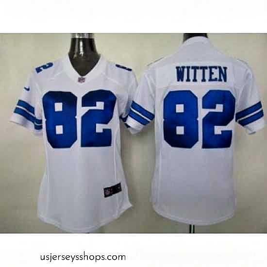 Captivating Nike Dallas Cowboys 82# Witten White Jersey
