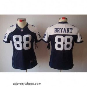 Alluring Nike Dallas Cowboys 88 Dez Bryant Blue[Thanksgiving LIMITED Jersey]