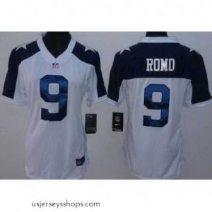 Glamorous Nike Dallas Cowboys 9 Tony Romo White Thanksgivings LIMITED NFL Jerseys