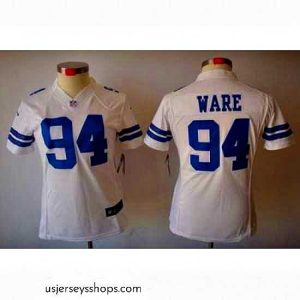 Exquisite Nike Dallas Cowboys 94# Ware White Color[Women's NIKE LIMITED Jersey]