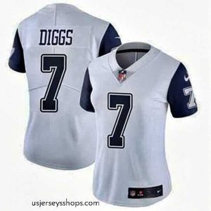 Stellar Nike Dallas Cowboys Trevon Diggs #7 Rush Vapor Limited Jersey