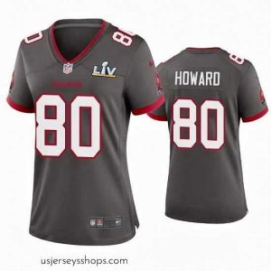 Stunning O.J. Howard Buccaneers Pewter Super Bowl Lv Game Jersey