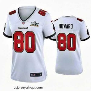 Glamorous O.J. Howard Buccaneers White Super Bowl Lv Game Jersey