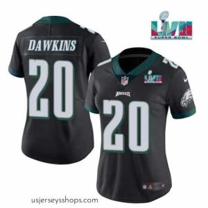 Enchanting Philadelphia Eagles 20 Brian Dawkins Black Super Bowl LVII PatchVapor Untouchable Limited Stitched Football Jersey