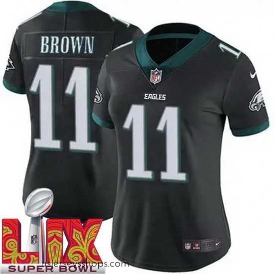 Enchanting Philadelphia Eagles A.J. Brown #11 Black 2024 2025 Super Bowl LIX F.U.S.E Stitched NFL Jersey