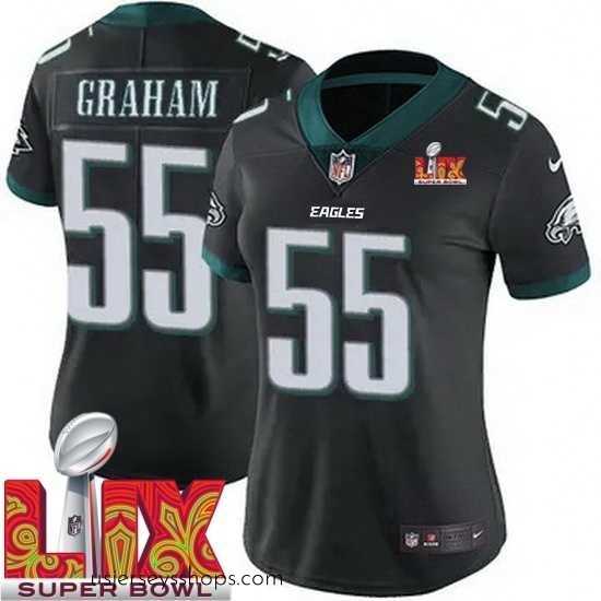 Enchanting Philadelphia Eagles Brandon Graham #55 Black 2024 2025 Super Bowl LIX F.U.S.E Stitched NFL Jersey