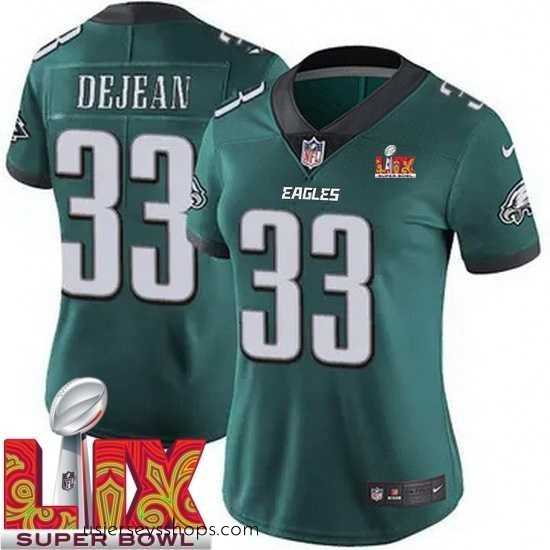 Breathtaking Philadelphia Eagles Cooper DeJean #33 Green 2024 2025 Super Bowl LIX F.U.S.E Stitched NFL Jersey