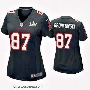 Alluring Rob Gronkowski Buccaneers Black Super Bowl Lv Game Fashion Jersey