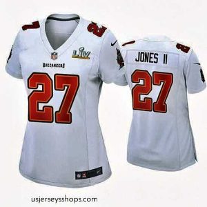 Stellar Ronald Jones Ii Buccaneers White Super Bowl Lv Game Fashion Jersey