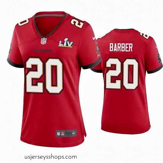 Stunning Ronde Barber Buccaneers Red Super Bowl Lv Game Jersey