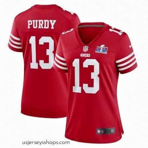 Exquisite San Francisco 49ers 13 Brock Purdy Red 2023 F.U.S.E  Vapor Untouchable Limited Stitched Football 2024 Super Bowl LVIII Jersey