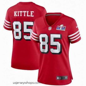 Stellar San Francisco 49ers 85 George Kittle New Red 2023 F.U.S.E  Vapor Untouchable Limited Stitched Football 2024 Super Bowl LVIII Jersey