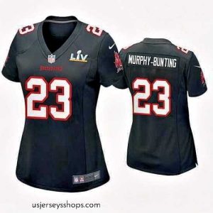 Exquisite Sean Murphy Bunting Buccaneers Black Super Bowl Lv Game Fashion Jersey