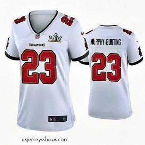 Magnificent Sean Murphy Bunting Buccaneers White Super Bowl Lv Game Jersey