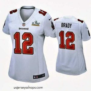 Stellar Tom Brady Buccaneers White Super Bowl Lv Game Fashion Jersey