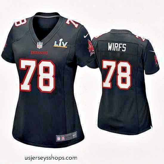 Stunning Tristan Wirfs Buccaneers Black Super Bowl Lv Game Fashion Jersey