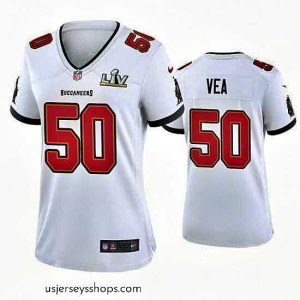 Glamorous Vita Vea Buccaneers White Super Bowl Lv Game Jersey