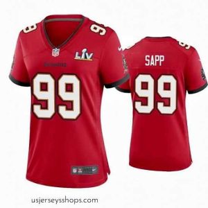 Magnificent Warren Sapp Buccaneers Red Super Bowl Lv Game Jersey
