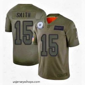 Alluring Womens Dallas Cowboys 15 Devin Smith Limited Camo 2019 Salute to Service Football Jersey