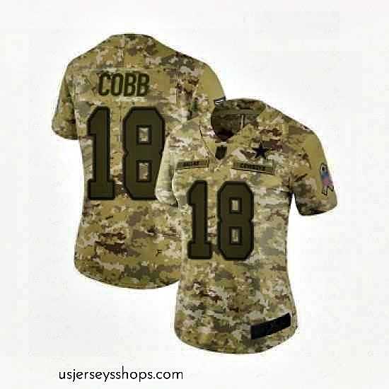 Enchanting Womens Dallas Cowboys 18 Randall Cobb Limited Camo 2018 Salute to Service Football Jersey