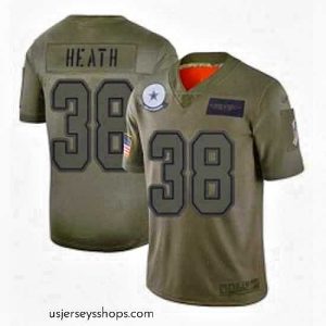 Alluring Womens Dallas Cowboys 38 Jeff Heath Limited Camo 2019 Salute to Service Football Jersey