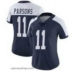 Glamorous Women's Dallas Cowboys Nike Micah Parsons #11 Thanksgivens Blue Jersey