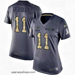 Glamorous Womens Nike Dallas Cowboys 11 Cole Beasley Limited Black 2016 Salute to Service NFL Jersey