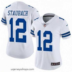 Alluring Womens Nike Dallas Cowboys 12 Roger Staubach White Vapor Untouchable Limited Player NFL Jersey