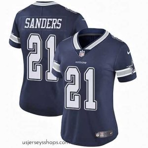 Exquisite Womens Nike Dallas Cowboys 21 Deion Sanders Navy Blue Team Color Vapor Untouchable Limited Player NFL Jersey