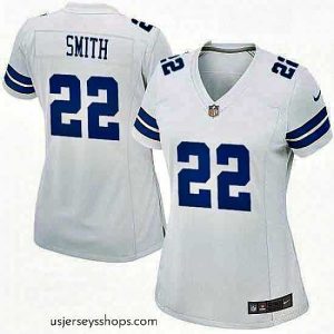 Alluring Womens Nike Dallas Cowboys 22 Emmitt Smith Game White NFL Jersey