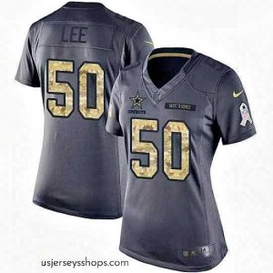 Breathtaking Womens Nike Dallas Cowboys 50 Sean Lee Limited Black 2016 Salute to Service NFL Jersey