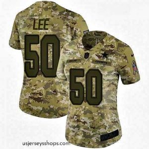 Alluring Womens Nike Dallas Cowboys 50 Sean Lee Limited Camo 2018 Salute to Service NFL Jersey