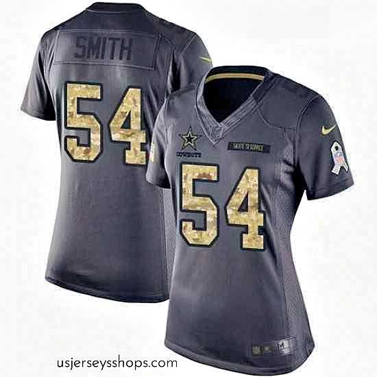 Enchanting Womens Nike Dallas Cowboys 54 Jaylon Smith Limited Black 2016 Salute to Service NFL Jersey